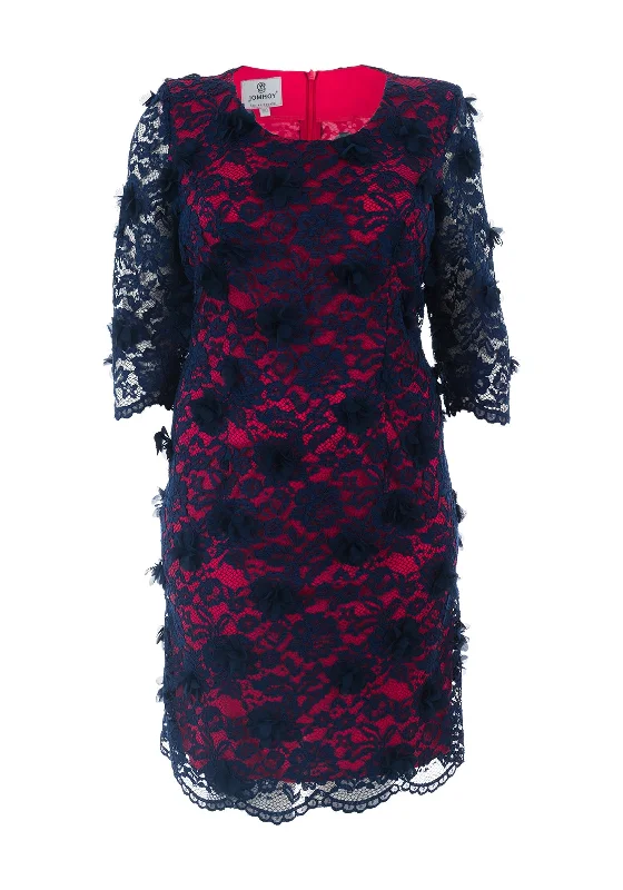 Act Fast – Limited Time Savings!Jomhoy Almeria Applique Trim Lace Dress, Navy & Pink Act Fast – Limited Time Savings!Jomhoy Almeria Applique Trim Lace Dress, Navy & Pink