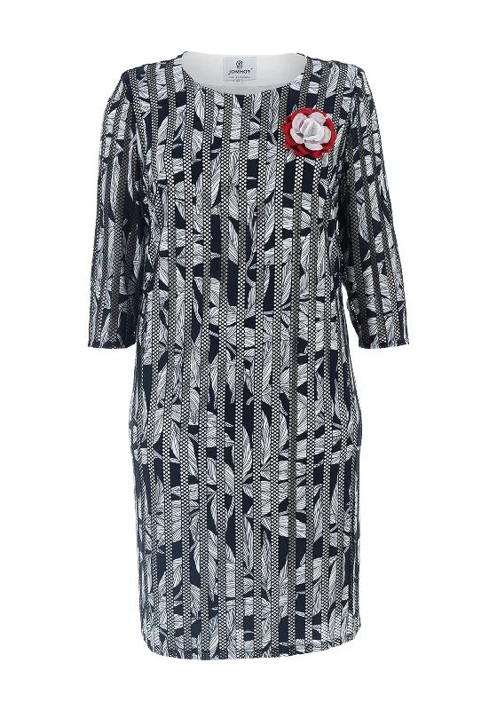 Lowest Prices Guaranteed!Jomhoy Fresno Lace Print Dress, Navy & White