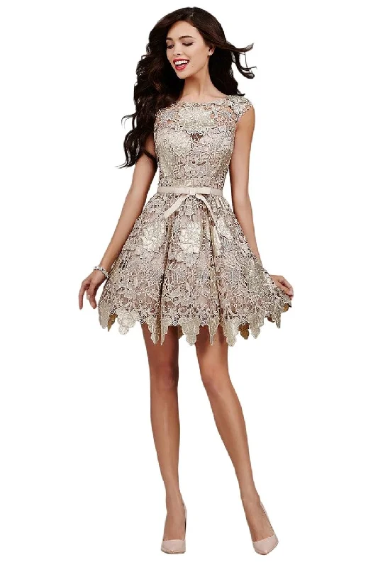 Unmissable Offers Await!Jovani 94434 Cap Sleeve Short Homecoming Dress