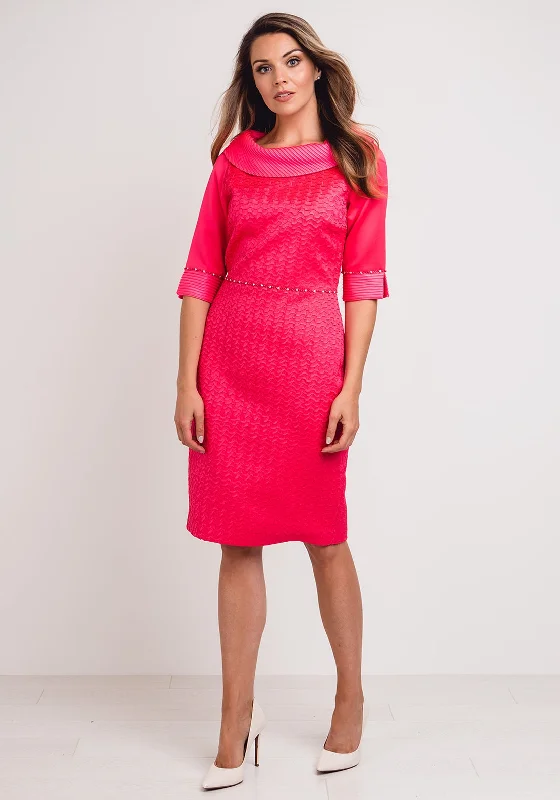 Score Huge Discounts Today!Lizabella Textured Satin Pencil Dress, Hot Pink