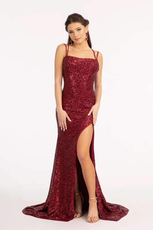 Special Offer – Act Fast!Long Spaghetti Strap Mermaid Evening Dress