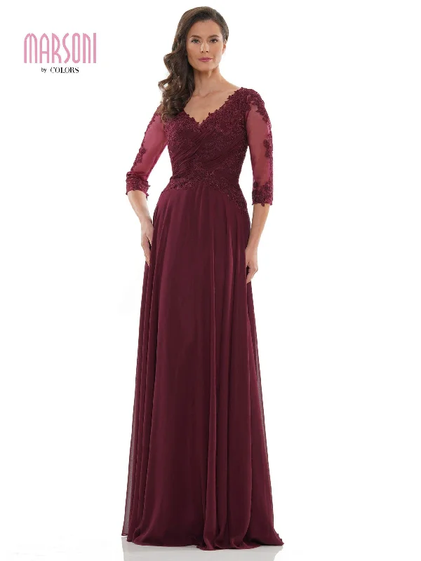 Get Ready to Save!Marsoni Long Long Sleeve Mother of Bride Dress 237