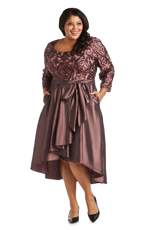 Best Deals Just for You!R&M Richards 7406W High Low Plus Size Party Dress