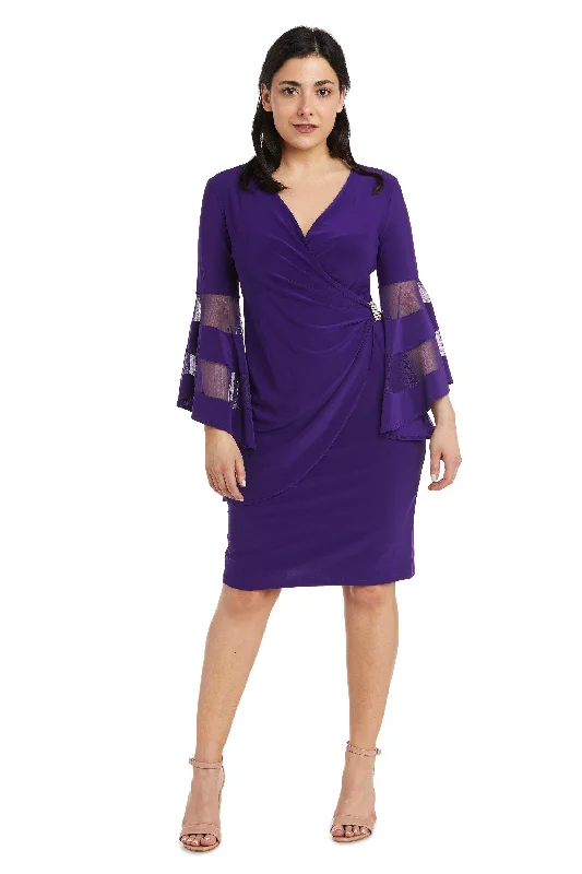 Shop More, Spend Less!R&M Richards 3561P Short Bell Sleeve Petite Dress
