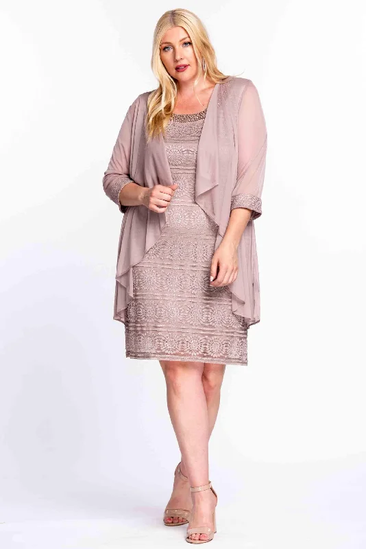 Price Drop Alert!R&M Richards 5558W Short Plus Size Jacker Dress Sale