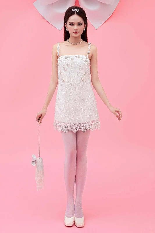 Only a Few Left – Order Now!Sofia Straight Camisole Lace Mini Dress