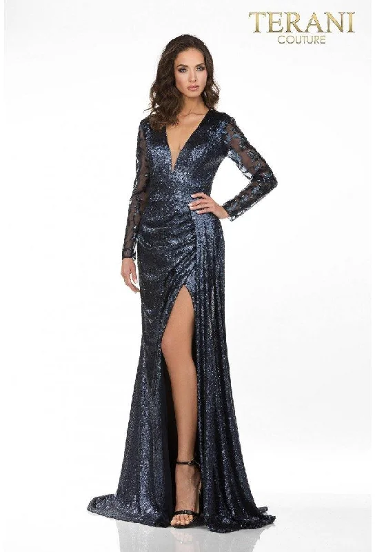 Best Price of the Season!Terani Couture 2021M3579 Long Formal Dress