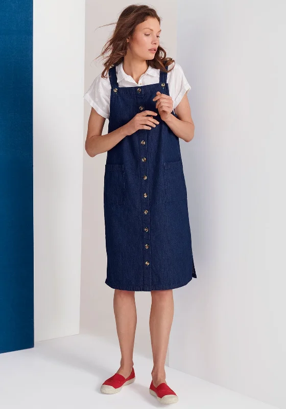 Massive Price Cuts!White Stuff Shelley Denim Pinafore Dress, Dark Blue