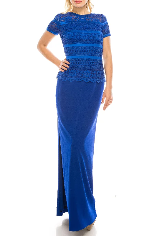 Your Wallet Will Thank You!Aidan Mattox Long Formal Short Sleeve Gown 054471000