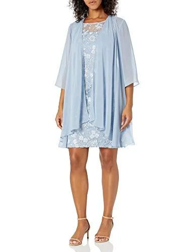Flash Sale – Act Fast!Alex Evenings AE82171013 Short Mother of the Bride Dress