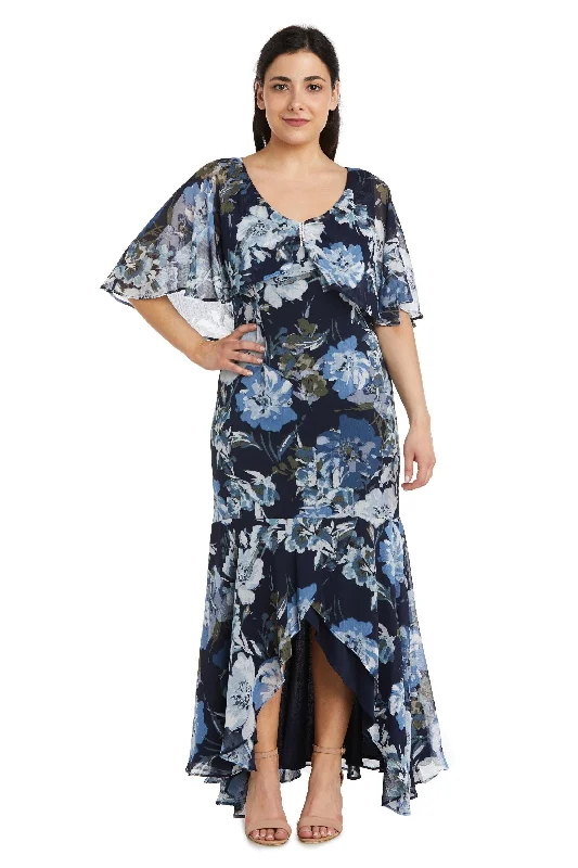 Instant Savings Await!R&M Richards 7770P High Low Petite Chiffon Dress Sale
