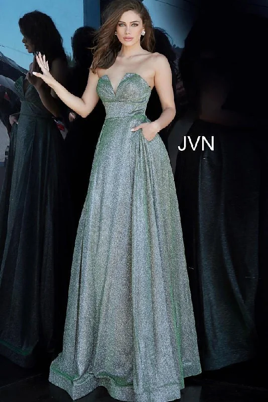 Stock Up and Save!Jovani 2169 Prom Long Strapless Glitter Dress