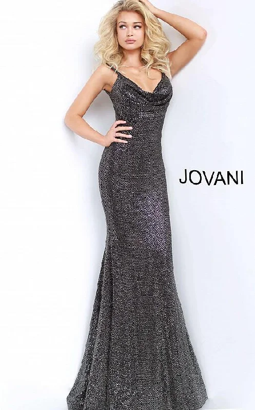 One Day Only – Huge Savings!Jovani 3392 Long Cowl Neckline Prom Dress