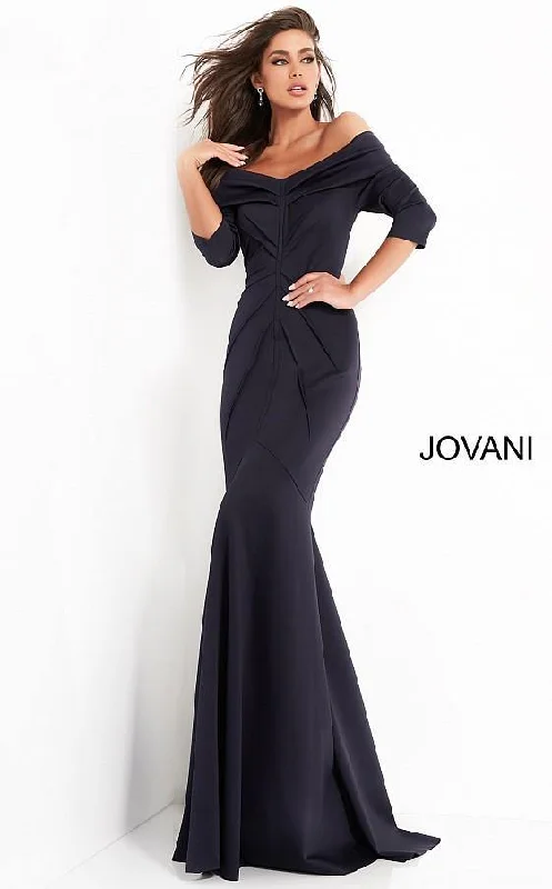 Limited Edition, Limited Price!Jovani 02760 Long Three Quarter Sleeve Formal Prom Dress