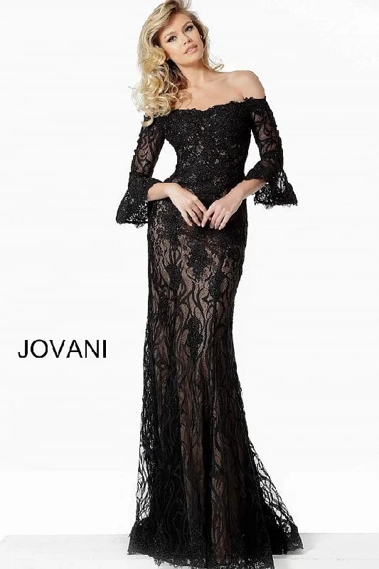 Score Huge Discounts Today!Jovani 02570 Off Shoulder Long Formal Dress