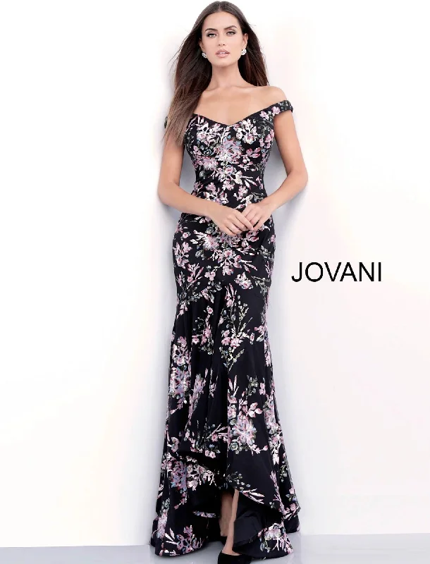 Great Deals, Just for You!Jovani 63951 Off-The-Shoulder Floral Long Party Dress