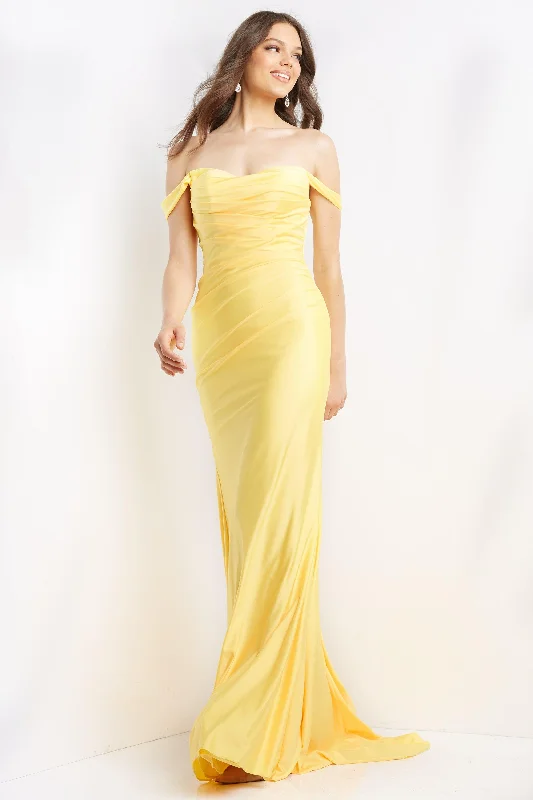 Must-Have Deals Inside!Jovani 07639 Off the Shoulder Long Prom Dress