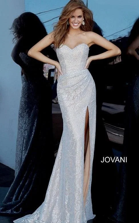 Price Drops You’ll Love!Jovani 02454 Prom Long Formal Strapless Lace Dress