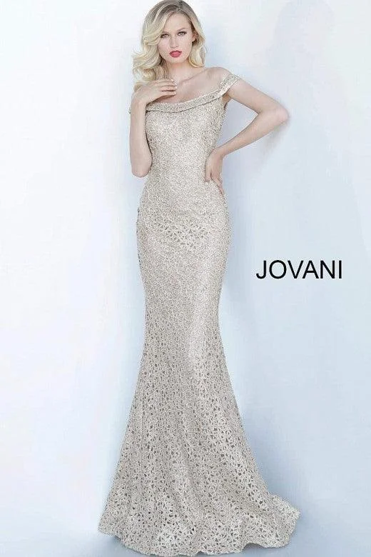 Instant Savings Await!Jovani 63815 Prom Long Off Shoulder Formal Dress