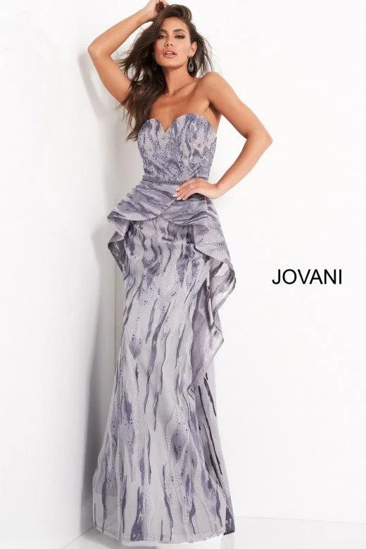 Your Best Deals Are Here!Jovani 04436 Prom Long Strapless Beaded Formal Gown