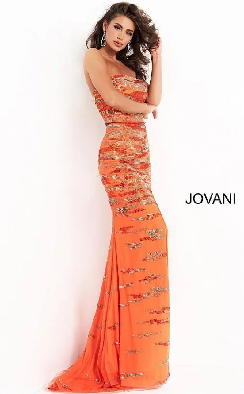 Mega Sale Happening Now!Jovani 00683 Prom Long Strapless High Slit Dress