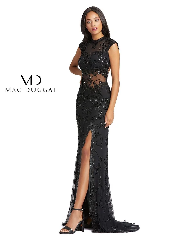 More Discounts, More Joy!Mac Duggal 1903 Long Formal Cap Sleeve Lace Dress