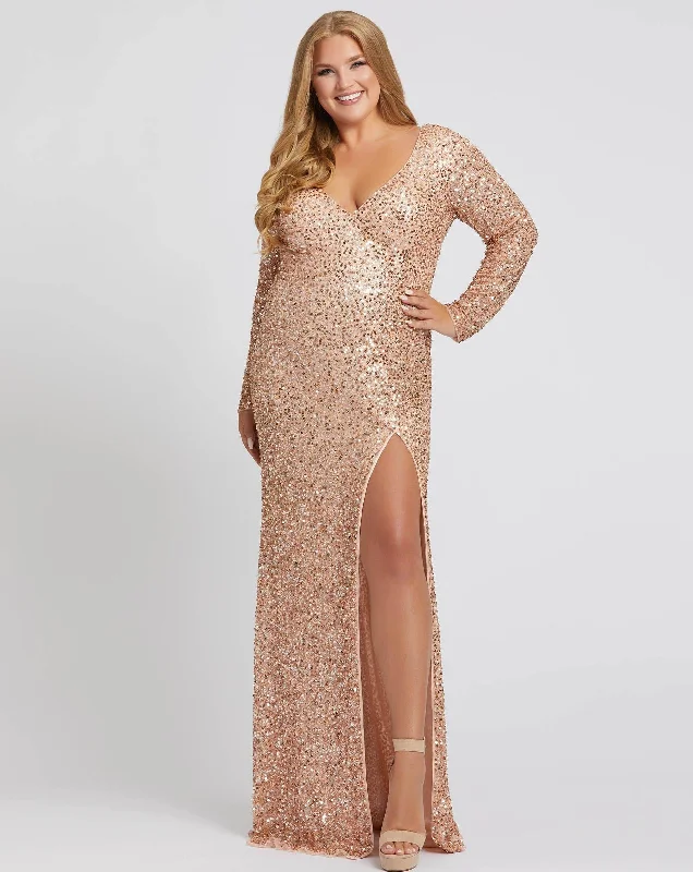 Seasonal Sale – Shop Now!Mac Duggal 5012 Fabulouss Long Plus Size Prom Gown