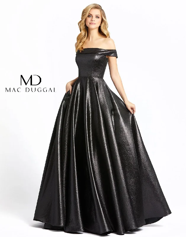 Score Big Savings Today!Mac Duggal 48825 Prom Off Shoulder Long Ball Gown