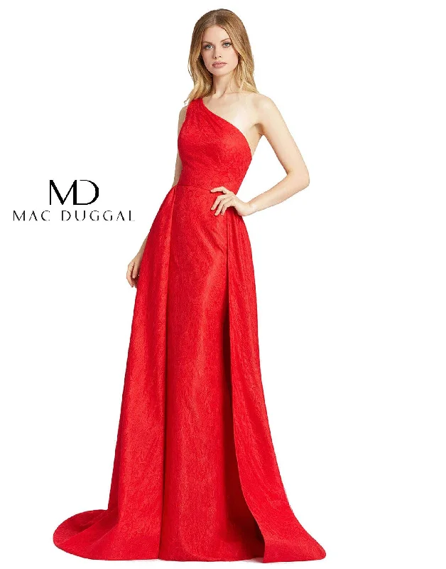 Sale Alert – Get Ready to Shop!Mac Duggal 12363 Long Formal One Shoulder Lace Gown