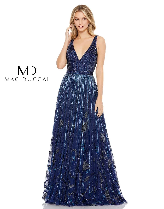 Unbeatable Prices!Mac Duggal 5226 Prom Long Sleeveless Formal Dress