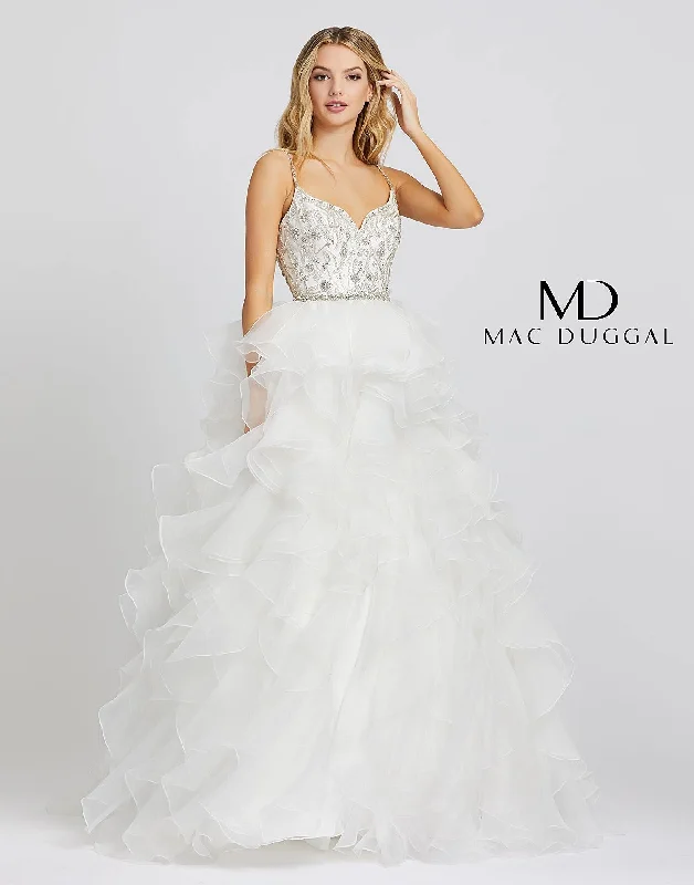 Buy One, Get One Free!Mac Duggal 48959 Prom Spaghetti Strap Long Ball Gown