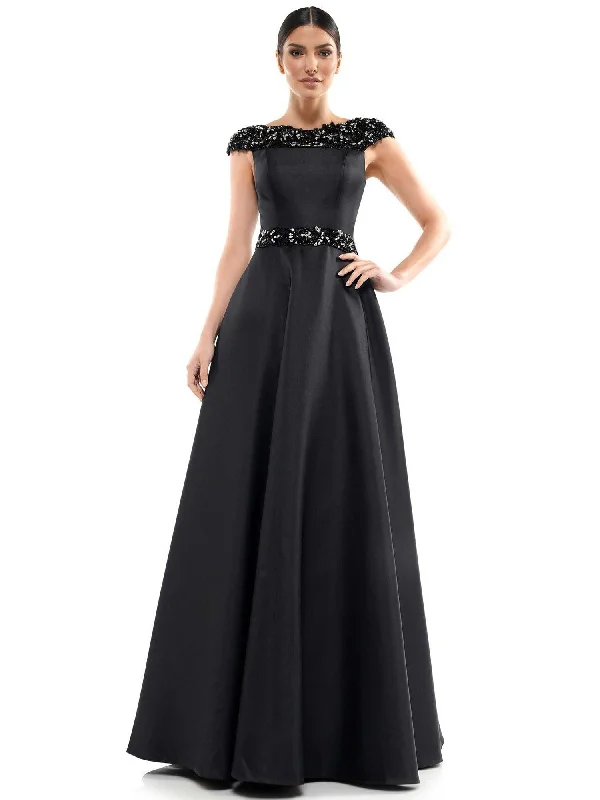 Shop Early, Save Big!Marsoni Long Formal Cap Sleeve Beaded Dress 1035
