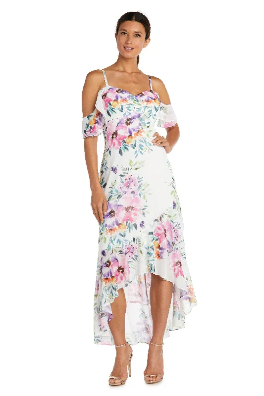 Your Shopping Wish, Our Discount Command!Nightway High Low Floral Print Dress Sale