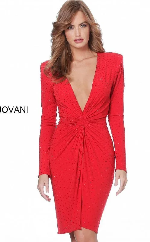 Hot Deals You Can’t Resist!Jovani 3059 Long Sleeve Cocktail Sexy Dress