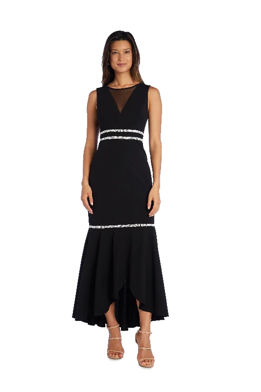 Incredible Savings Inside!R&M Richards 5634W High Low Fishtail Skirt Evening Dress Sale