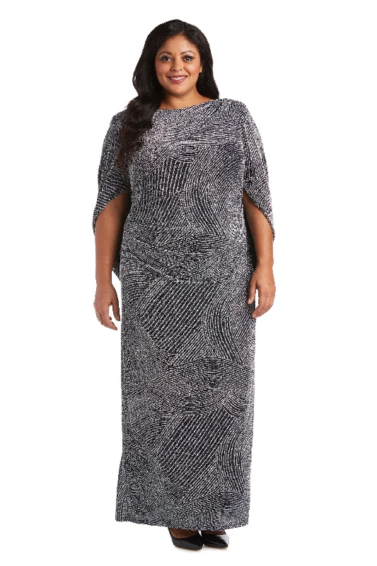 Unlock Huge Savings Now!R&M Richards 5912W Plus Size Metallic Long Dress Sale