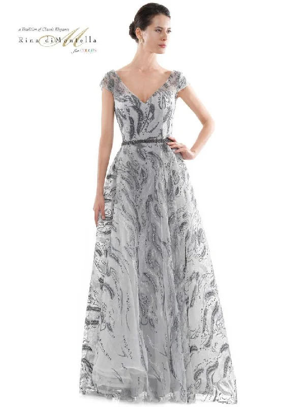 Get More, Spend Less – Shop Now!Rina di Montella Embroidery Long Dress 2722