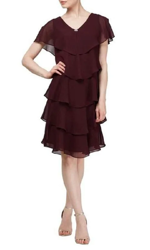 Shop the Hottest Deals!SL Fashions Short Plus Size Tiered Dress Sale