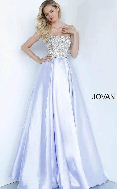 Unbeatable Prices!Jovani 66689 Prom Long Strapless Pleated Ball Gown K