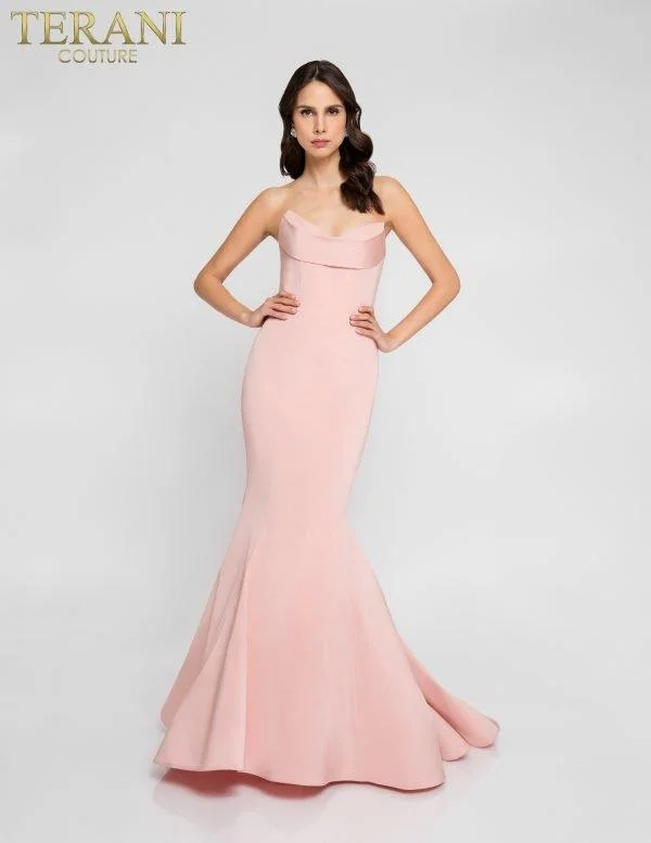 Limited Time Offer!Terani Couture 1812P5386 Formal Long Prom Dress