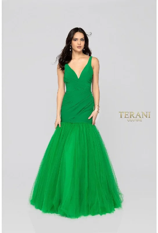 Hottest Discounts of the Year!Terani Couture 1911P8349 Sleeveless Long Prom Dress