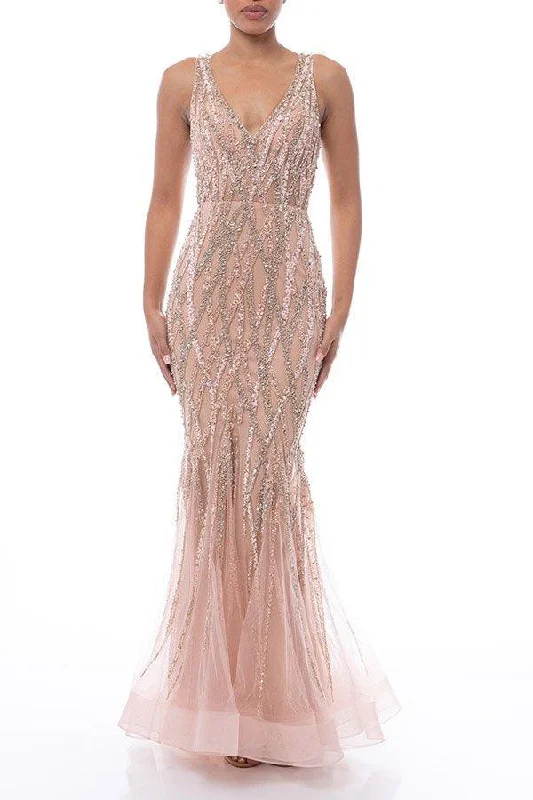 One Click Away from Big Savings!Terani Couture 1912GL9573 Formal Long Prom Dress