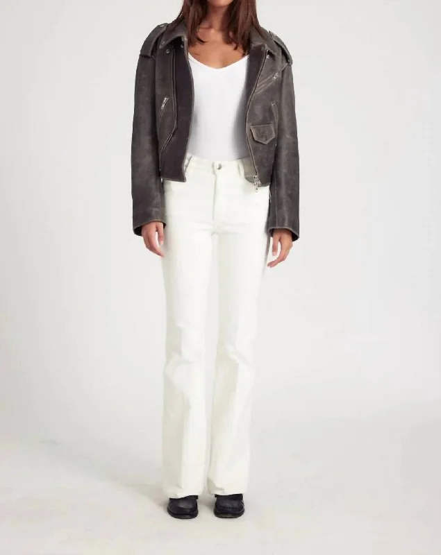 Limited Stock Available!5 Pocket Micro Flare In White
