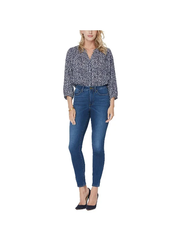 Huge Savings – Act Now!Ami Womens High Rise Skinny Straight Leg Jeans