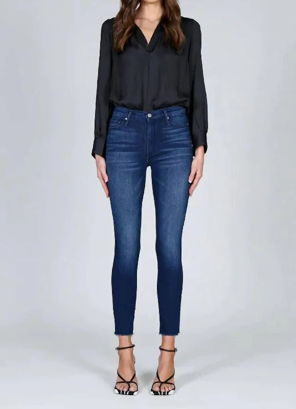 Shop Now and Save!Carmen High Rise Ankle Fray Jeans In Make It Stop