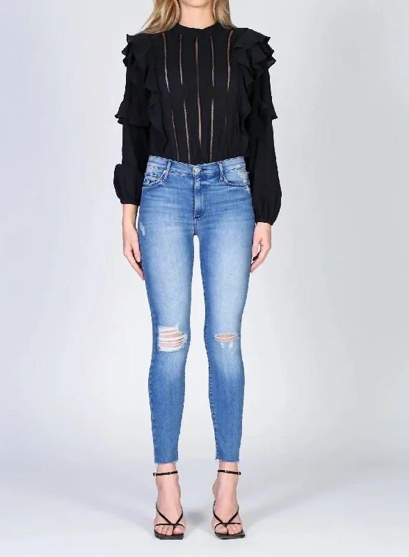 Shop Early, Save Big!Carmen High Rise Ankle Fray Jeans In Roll The Dice