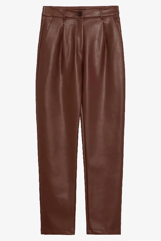 Seasonal Sale – Shop Now!Cataro Cigarette Pant In Dark Chocolate