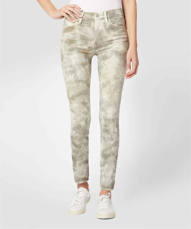 Crazy Discounts Inside!Collin High-Rise Skinny Jean In Sage Fatigue Tie-Dye