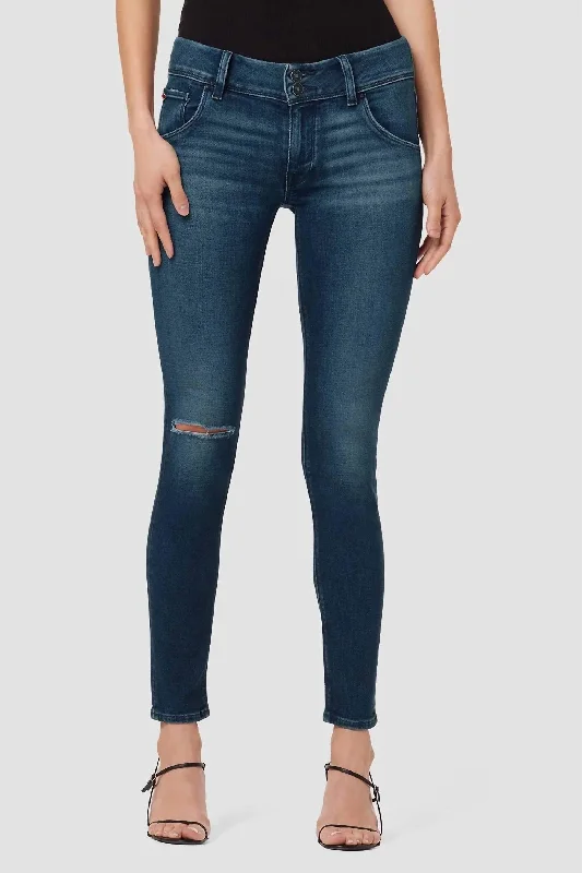 Limited Stock Available!Collin Mid-Rise Skinny Jeans In Sea Floor