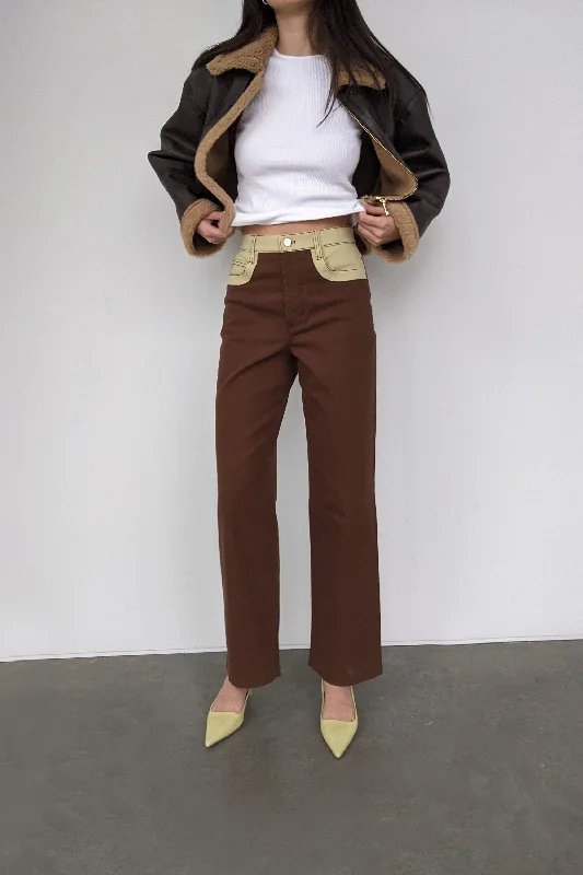 Buy One, Get One Free!COLOUR BLOCK TWILL PANT